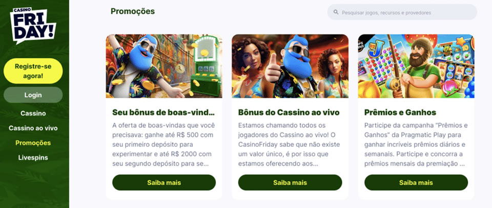 Um ponto positivo a destacar é o compromisso com o jogo seguro. O site oferece algumas dicas sobre como controlar seu saldo e tempo de jogo, além de oferecer autoexclusão de conta.